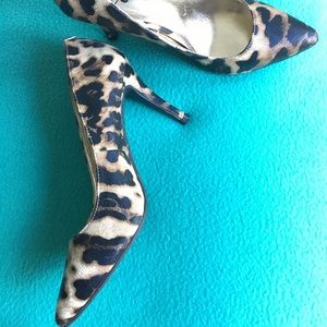 143 Girl Leopard Owanda Heels Size 7